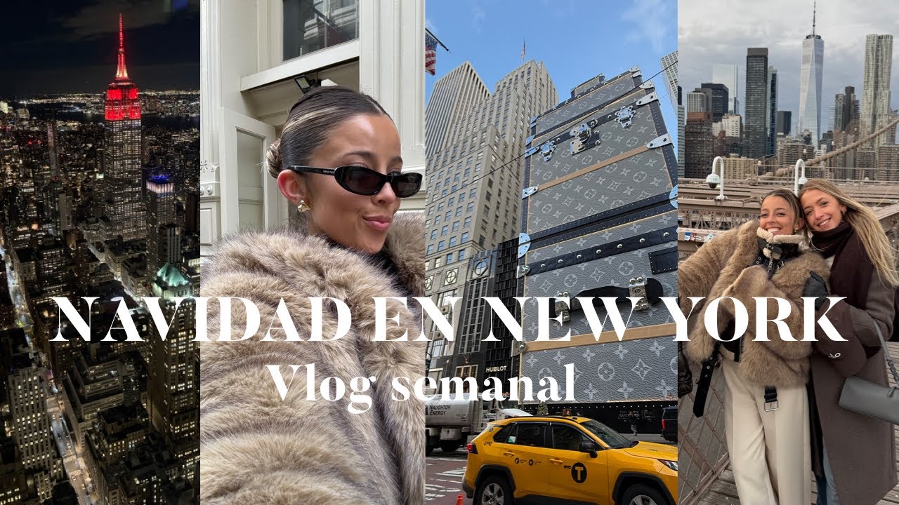 Christmas in New York 2024, Travel vlog semanal / Tips & mejores cosas que hacer🎄🤍✨🚕🗽