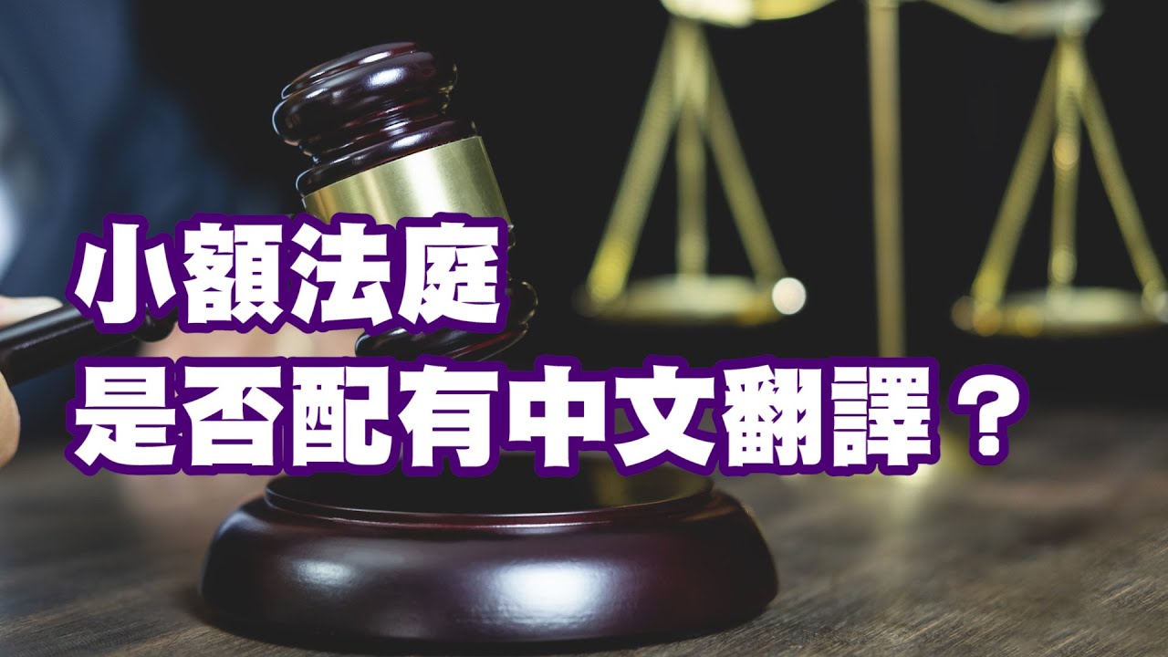 小額法庭是否配有中文翻譯？