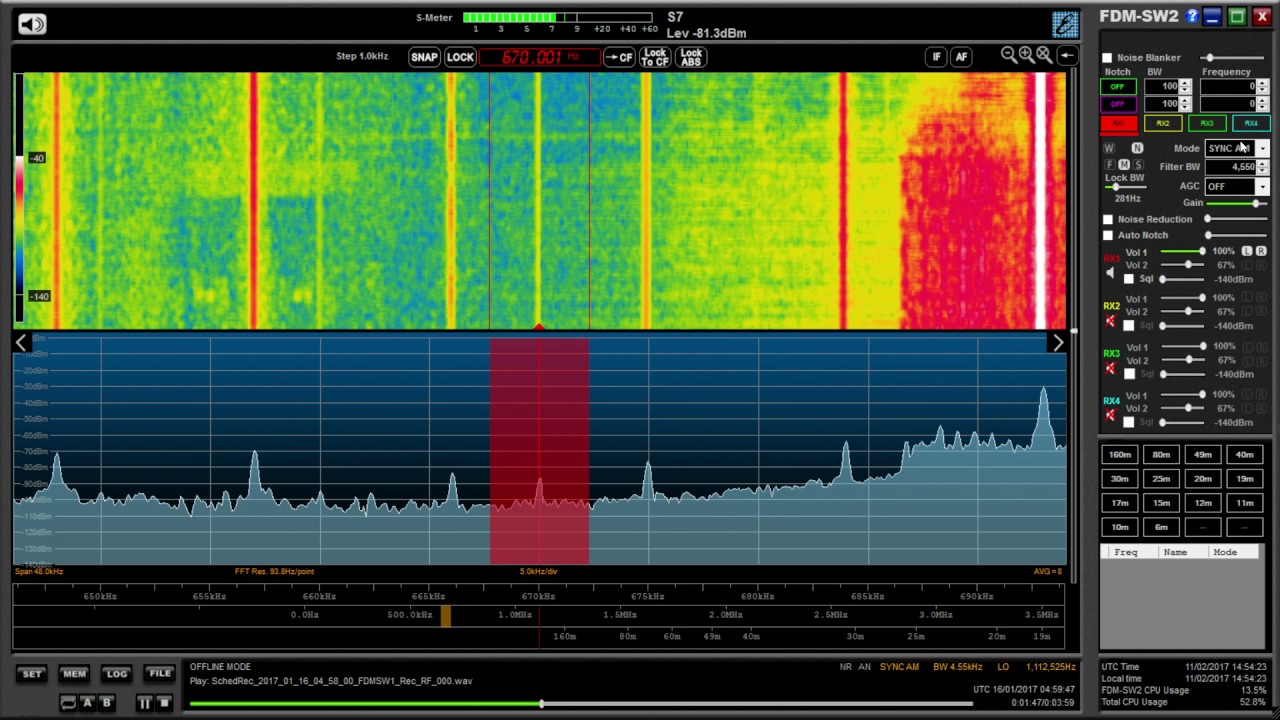 Medium wave DX: WSCR 670 The Score Chicago 670 kHz, heard in Oxford, UK