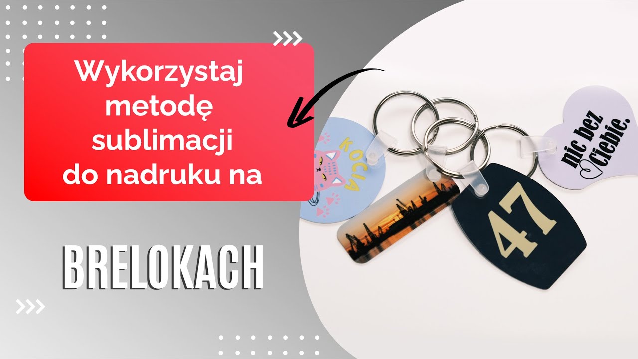 Jak zrobić nadruk sublimacją na breloku | Pomysł na breloki do kluczy z nadrukiem | GRAWERTON