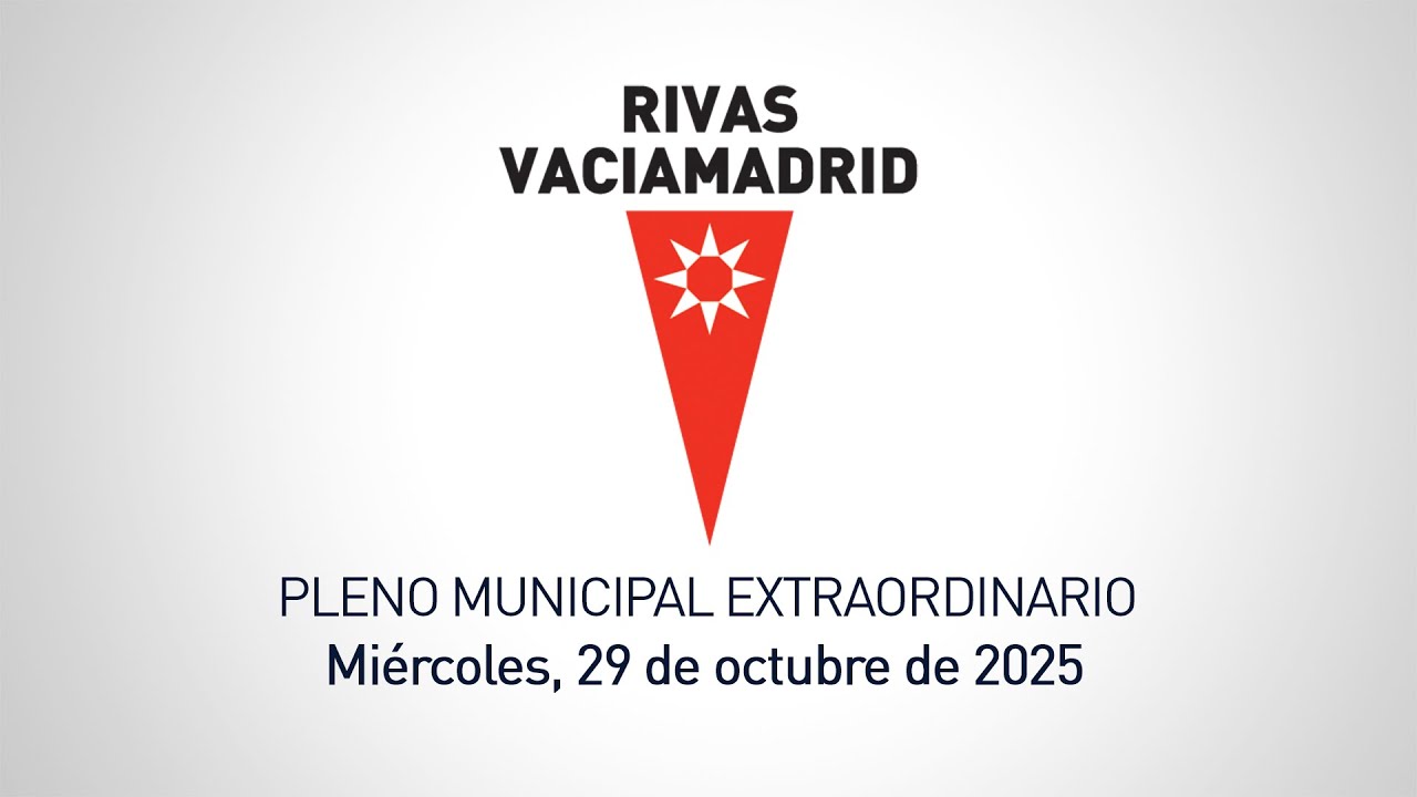 Pleno municipal extraordinario del 29 de octubre de 2025 en Rivasvaciamadrid
