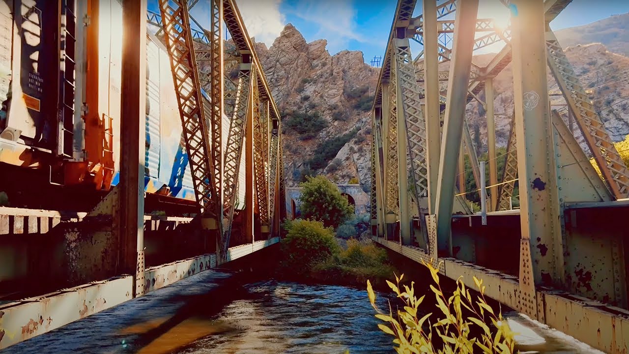 Tranquil Tracks–3 Hours of Ambient Train Sounds Over Gentle Streams | Calm Sounds for Mental Clarity