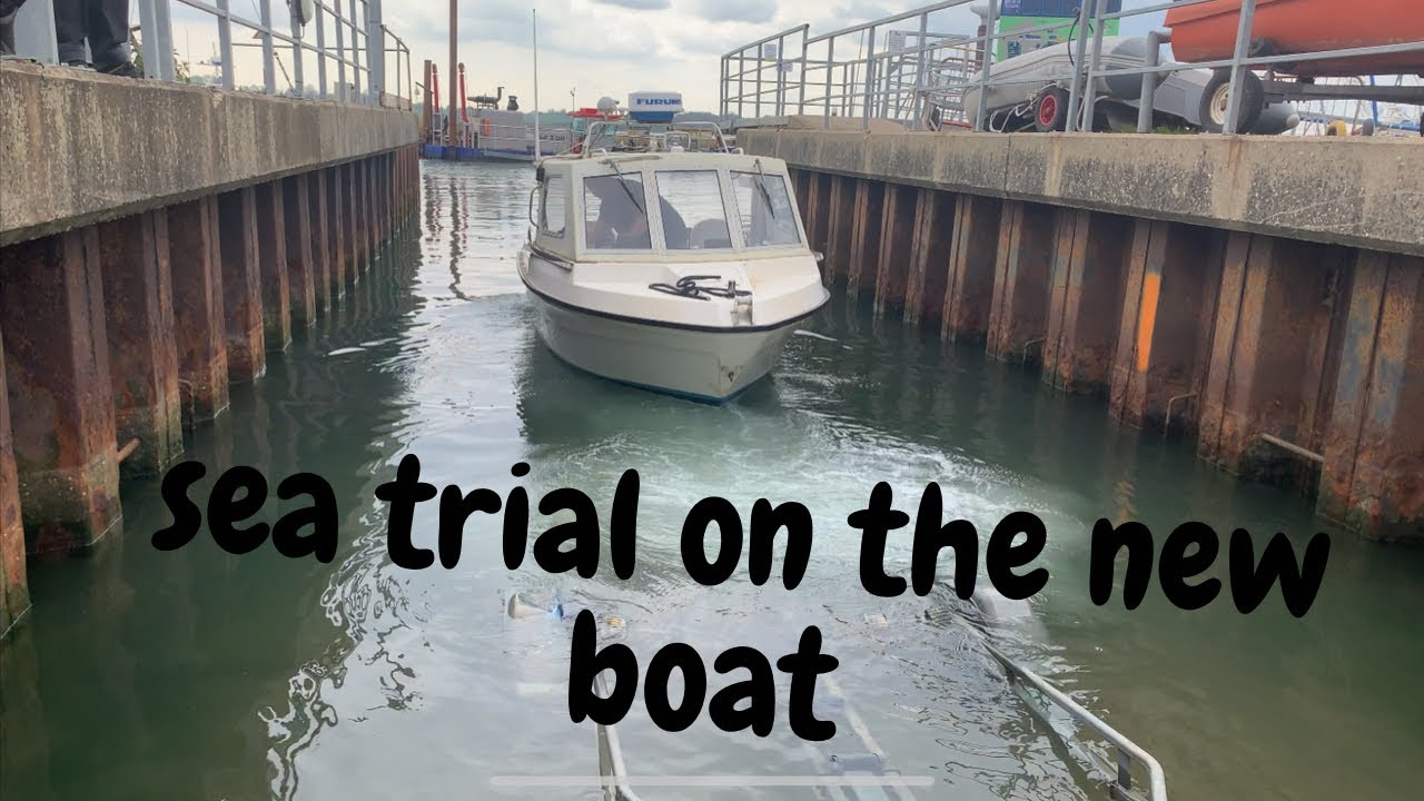 Sea trial and first launch of the project boat | small fishing boat