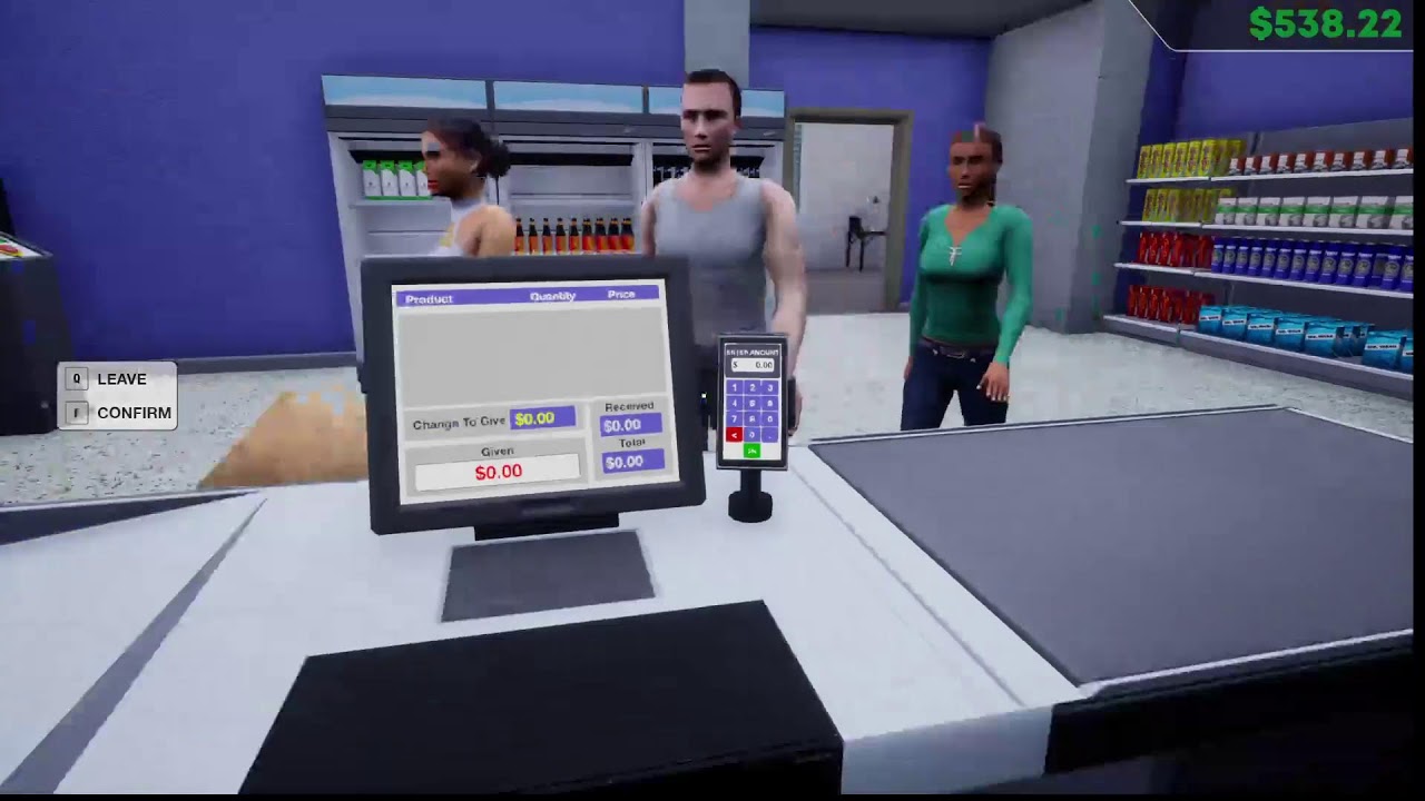 Cahdgamez plays Grocery store sim