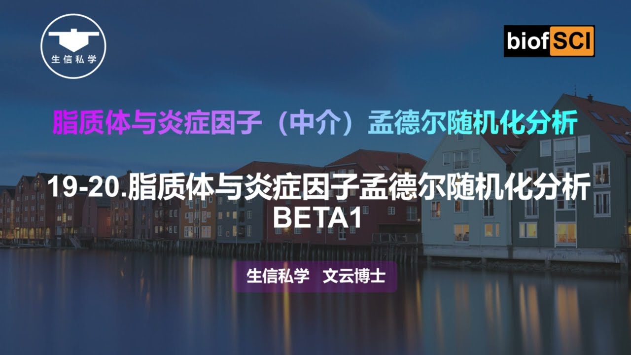 19-20 脂质体与炎症因子孟德尔随机化分析BETA1