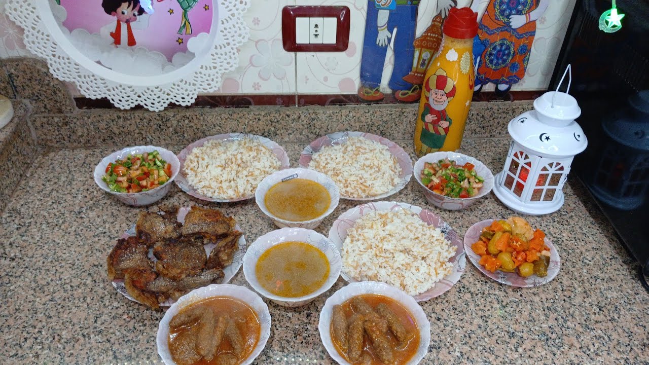 فطارتالت يوم رمضان 🌙انا مع ولادي بالدنيا ❤️