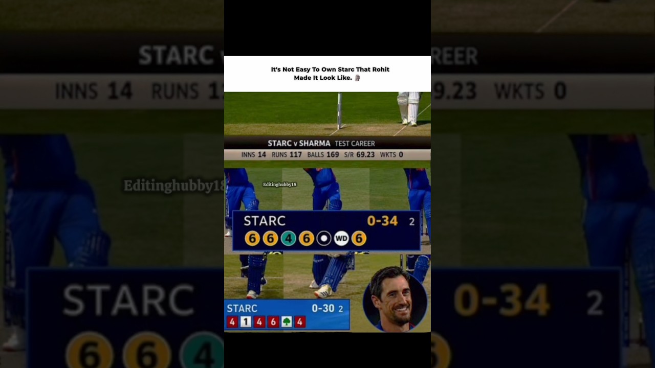 Rohit's Dominance Against Starc 🗿 #rohitsharma #hitman #mitchellstarc