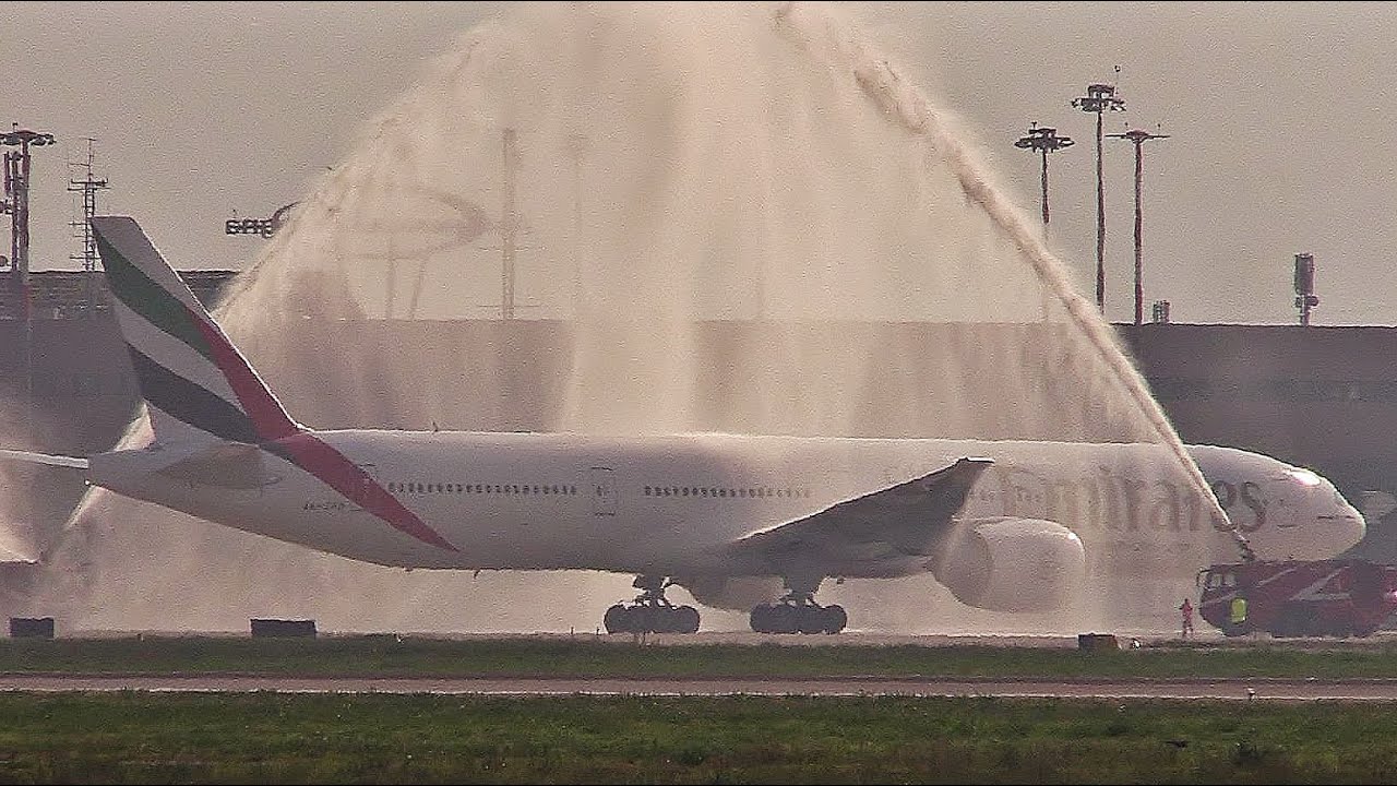 Emirates B77W inaugural flight - Bologna G. Marconi Airport