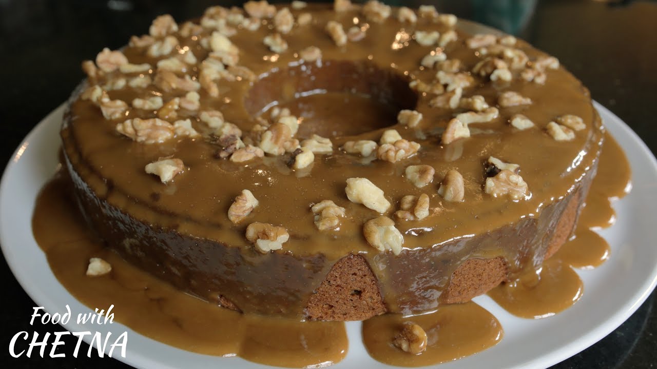 Most delicious eggless cake with warm sauce - Food with Chetna