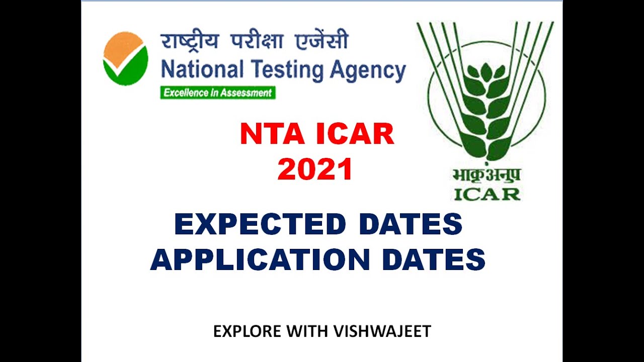 #ICAR2021 Expectated Exam Dates|#NTA #ICARUG| Application Process|