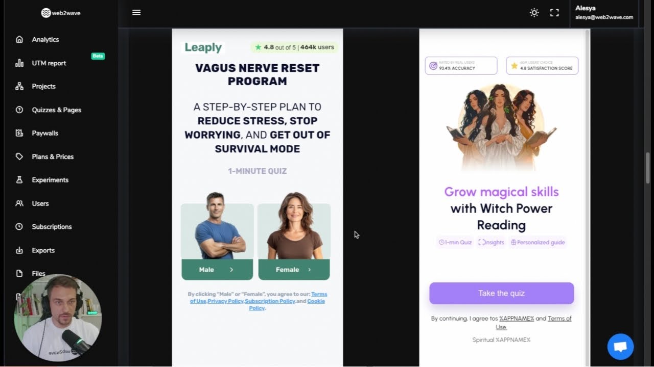 Building Web2App Funnels in Minutes | web2wave Demo by Igor Lyubimov, Founder & CEO