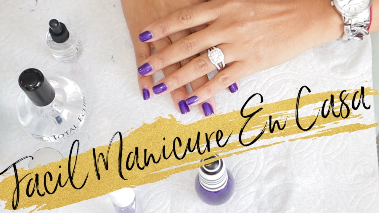 COMO HACER MANICURE FACIL EN CASA PASO A PASO | My AT HOME MANICURE Routine! | Nailpolish that lasts