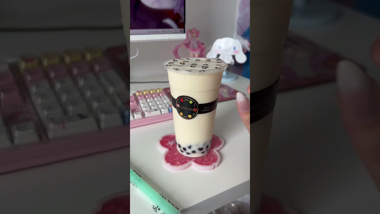 Sushi & Boba ASMR! #asmr #kawaii #sanrio #kawaiiasmr #shorts #boba #sushi # #anime
