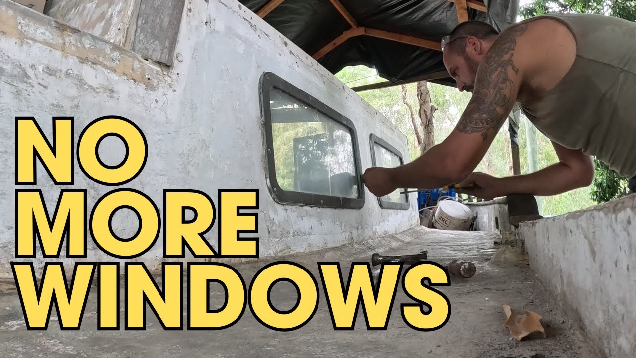 Removing The Windows & Sanding Below Deck - ep104