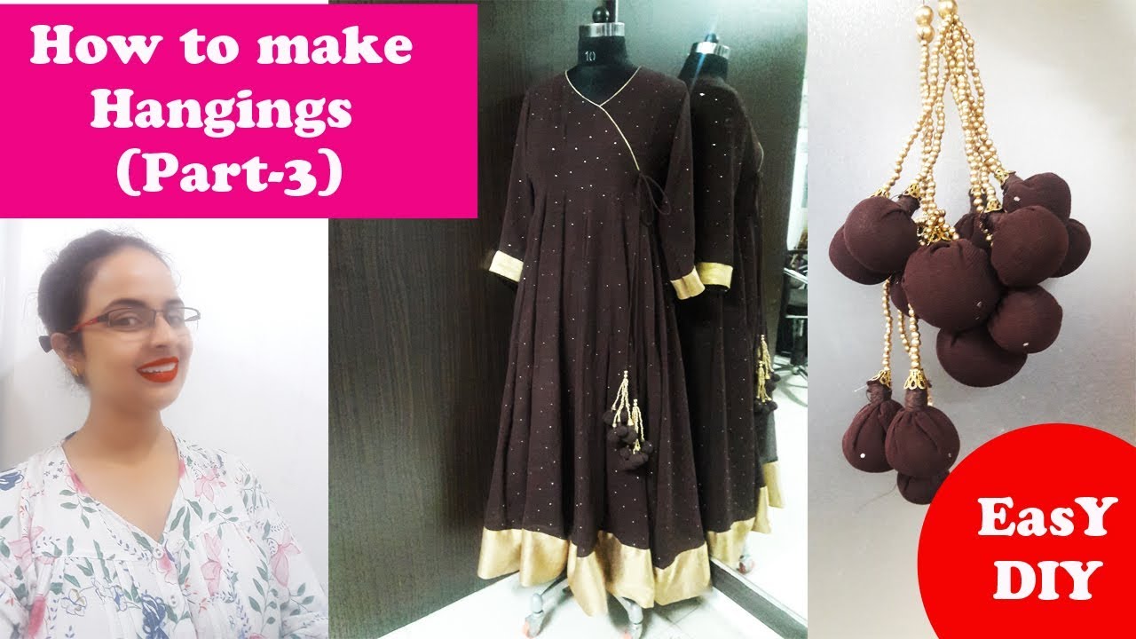 How to make Hangings/Latkan (Part 3) | Low Budget At Home Easy Diy| In Hindi| English subtitles