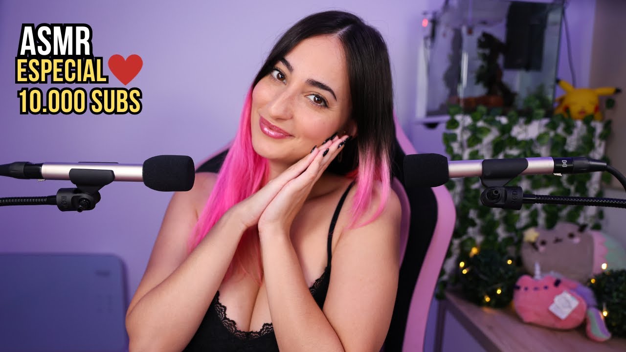 ASMR +50 COSAS SOBRE MÍ 🥰 | SUSURROS Ear to Ear 🙈 [Especial 10.000 Subs] 🙏🏻