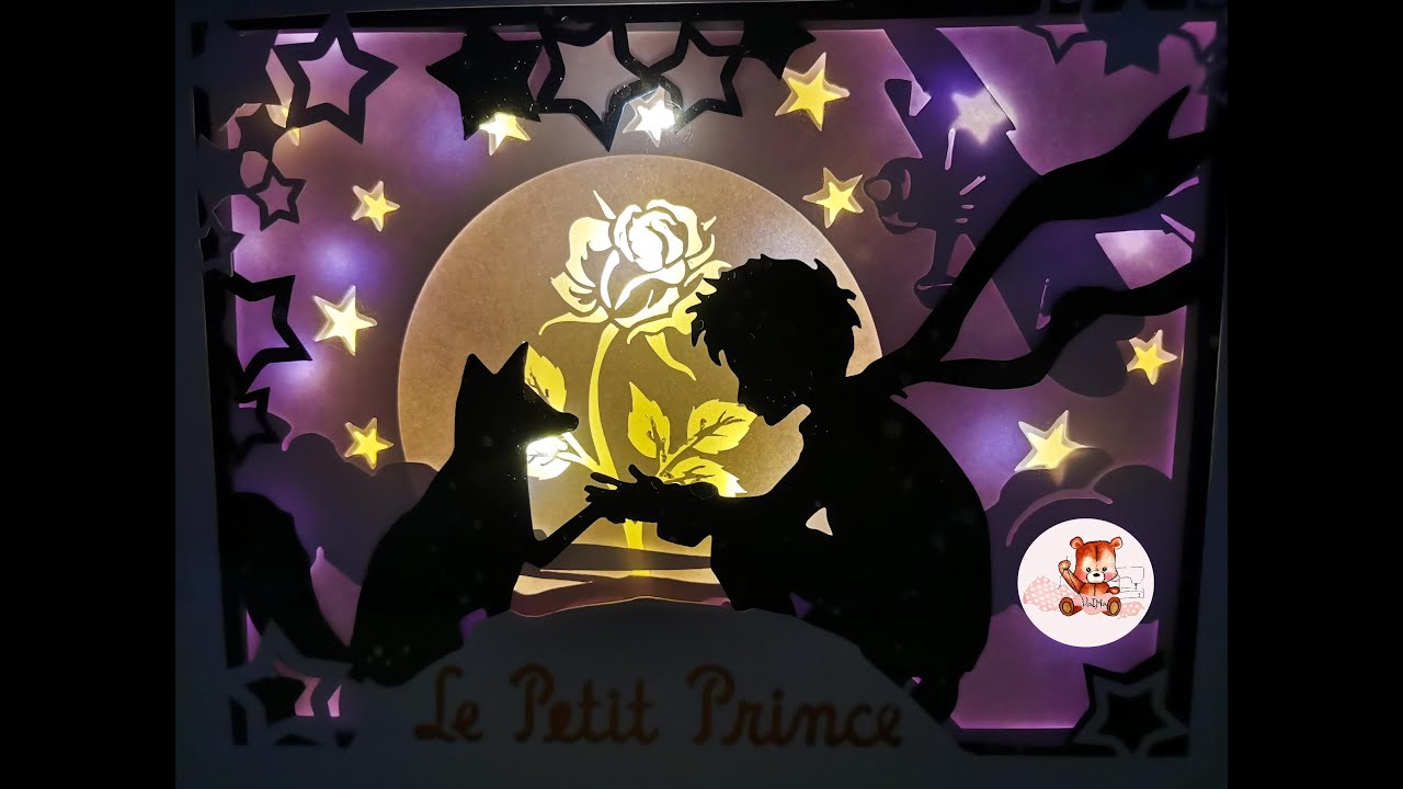 Comment réaliser le montage LightBox boite à lumière Le Petit Prince - ValMa Créas