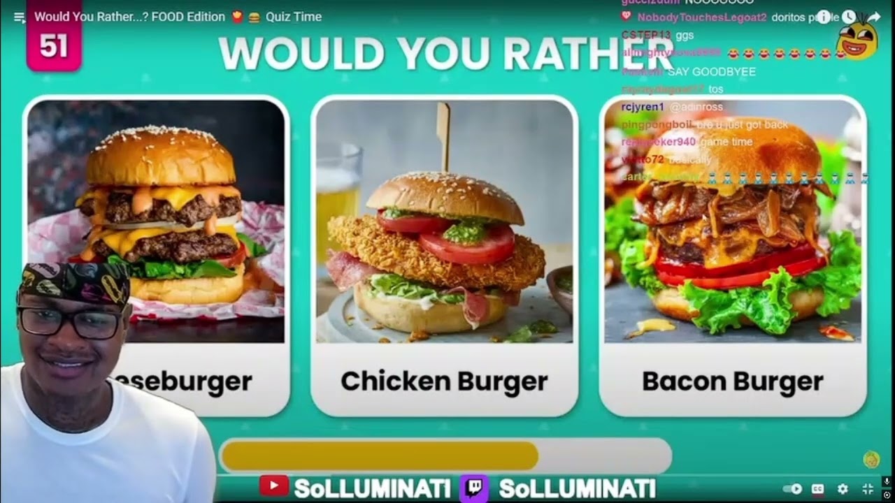 Реакция SOLLUMINATI на выпуск «Would You Rather FOOD»
