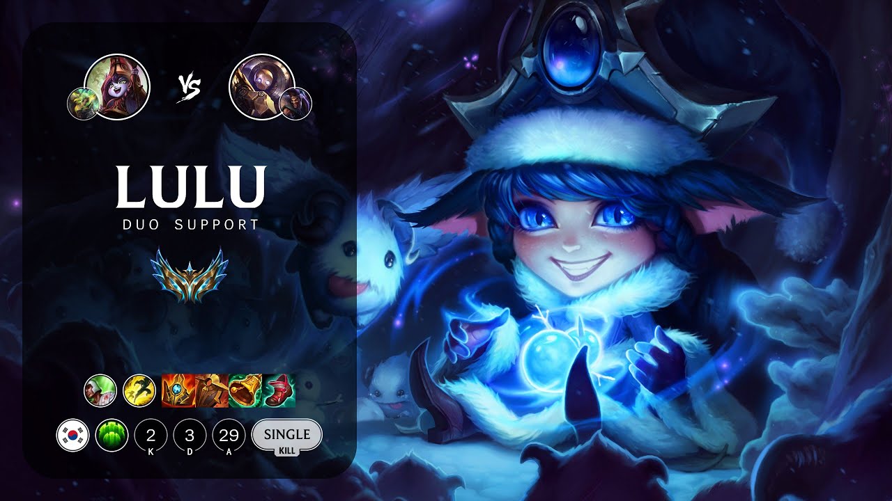 Lulu Support vs Blitzcrank - KR Challenger Patch 13.4