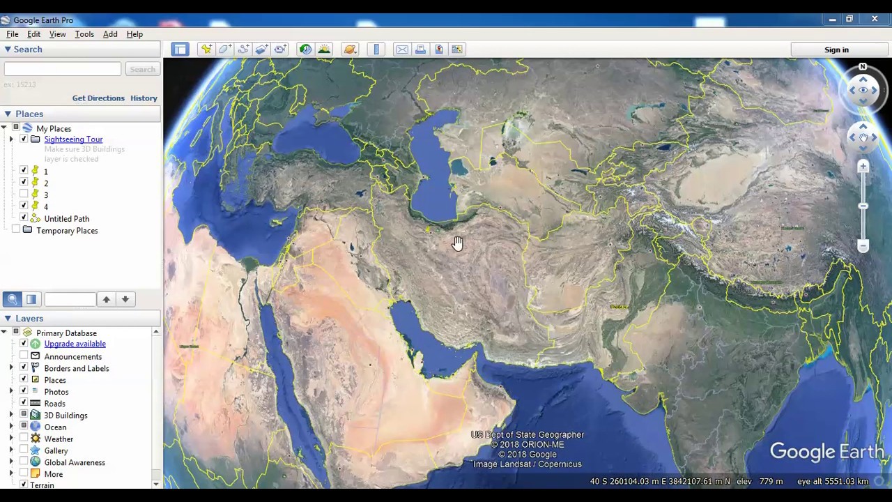 بدست آوردن zone منطقه با استفاده از نرم افزار Google Earth
