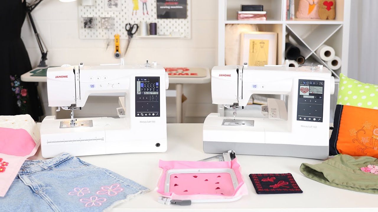 Janome Memory Craft 1000 & Memory Craft 100E