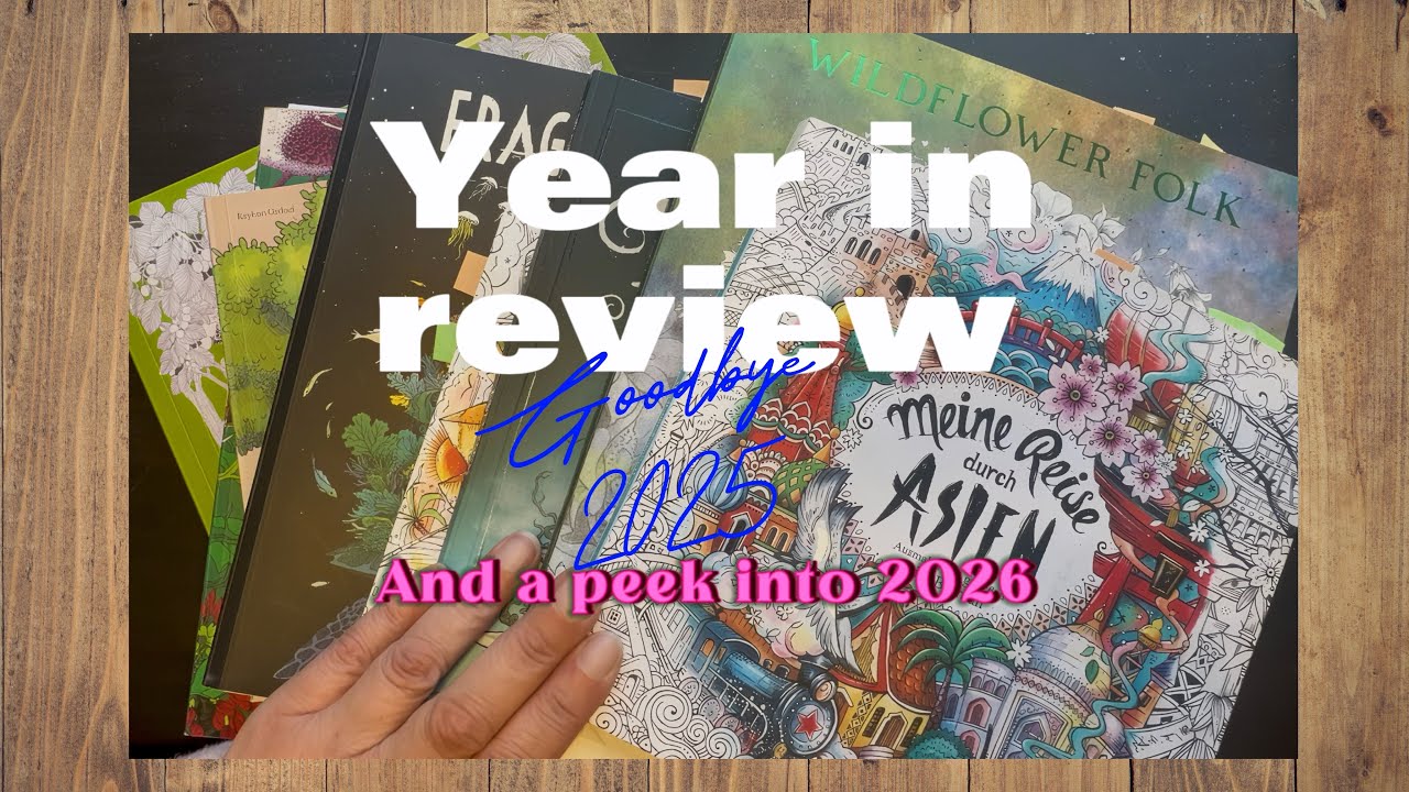 My coloring year in review | favorite pages & wips