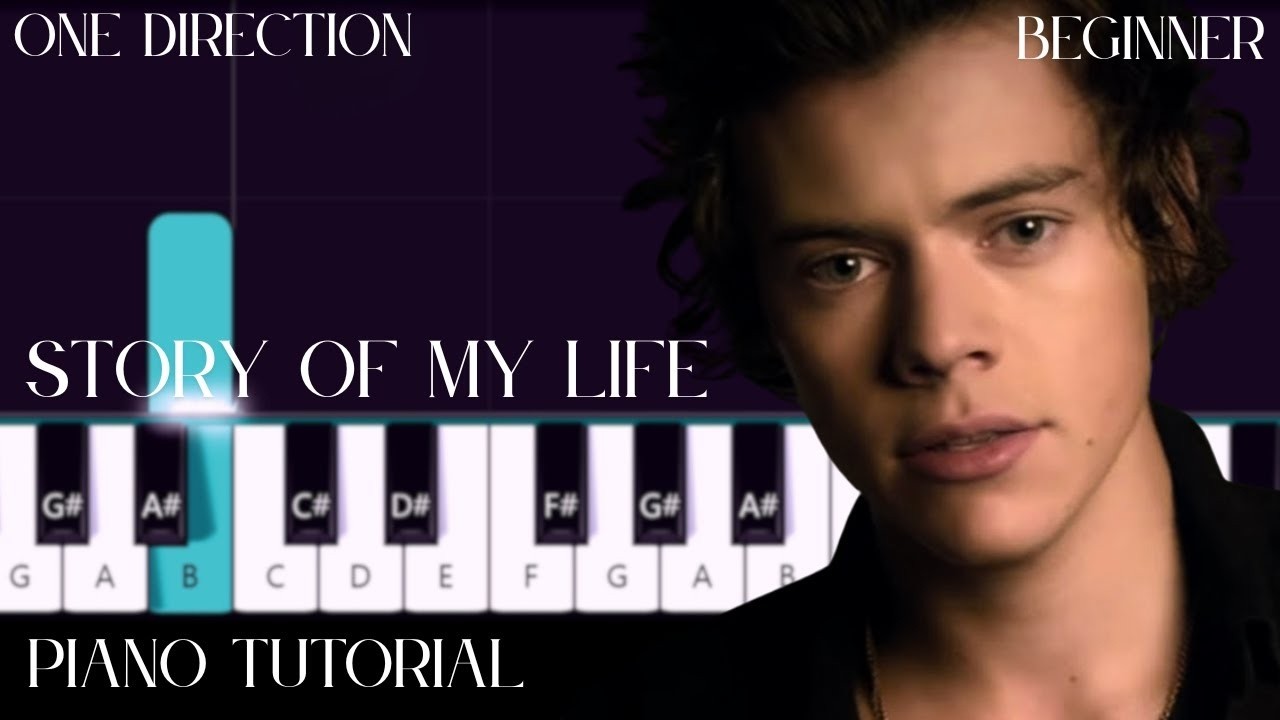 One Direction  - Story of My Life (Beginner Piano Tutorial)