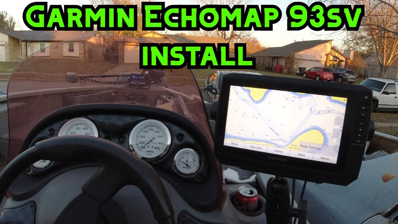 GARMIN ECHOMAP 93SV UHD install tutorial on the TRACKER V-18 Tournament