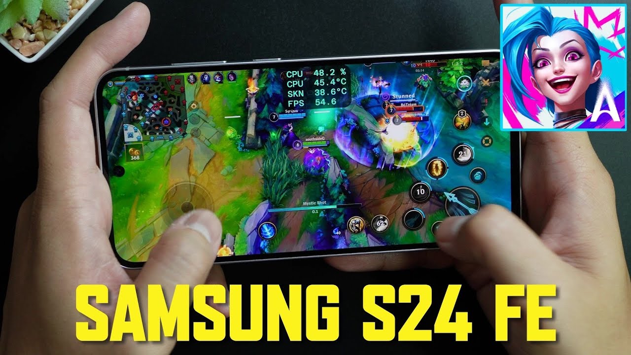 Samsung Galaxy S24 FE League of Legends Wild Rift Test With FPS Meter & Battery Test - Exynos 2400e