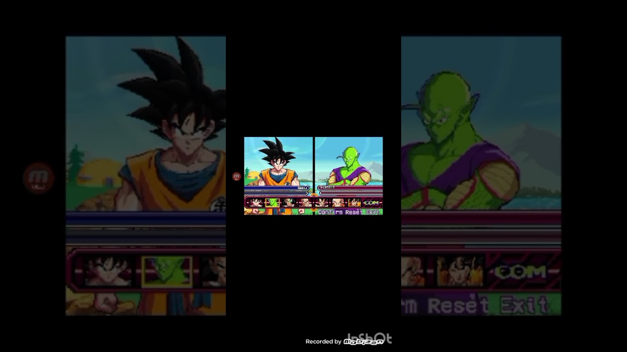 Jugando dragon ball z Budokai Tenkaichi 3 pixeleado