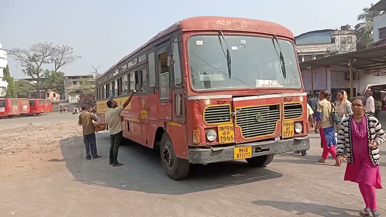 BT 1777 Old Bus  Panvel Depot #msrtc #bus #travel #vehicles #transport #lalpari #kokan #lalpari #Old