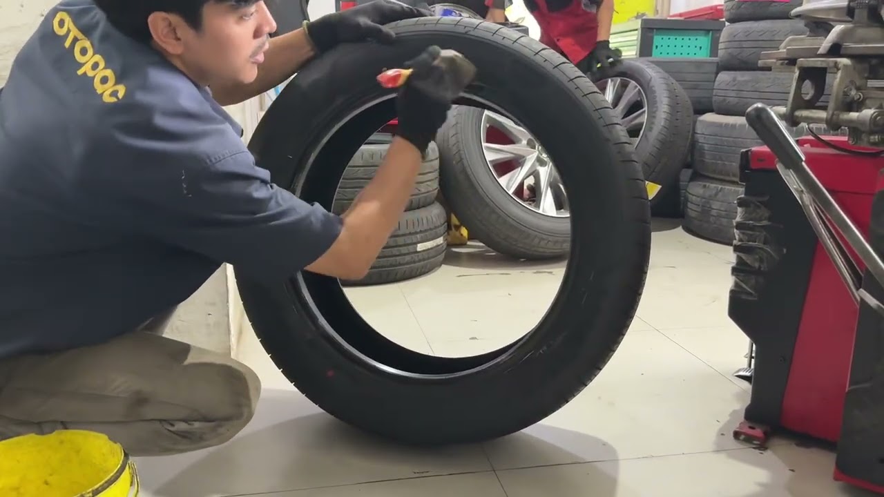 Tire replacement with good equipment 