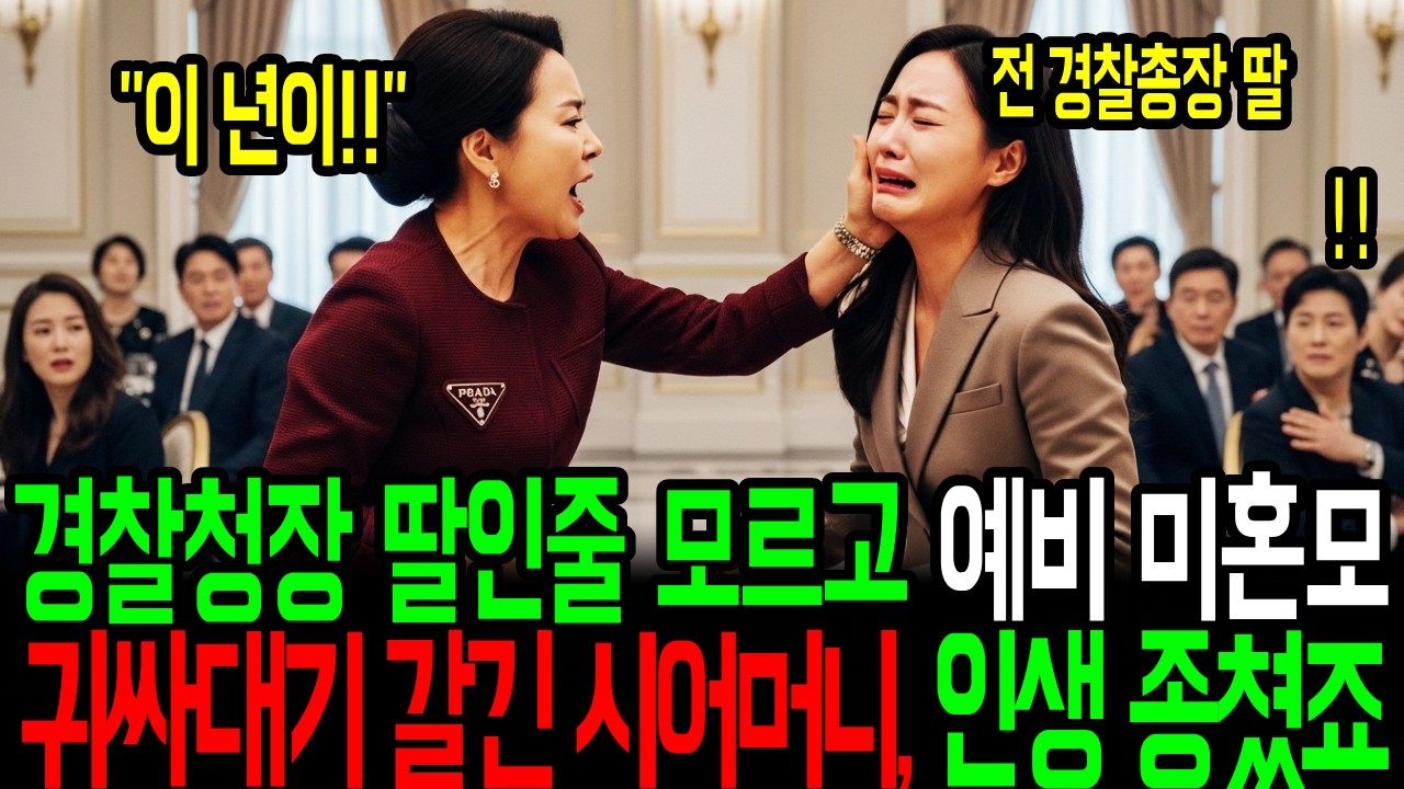 경찰청장 딸이었어? 미혼모라고 무시하던 시어머니의 末路