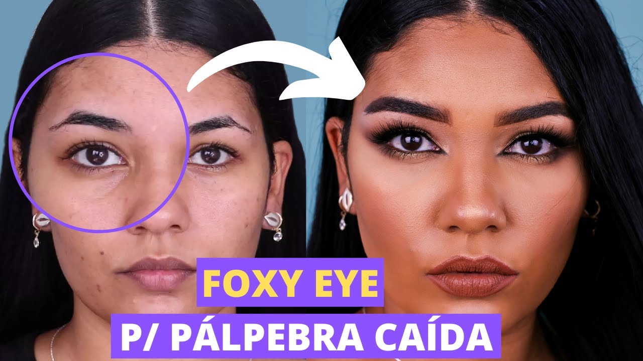 COMO FAZER O FOXY EYE EM *PÁLPEBRA CAÍDA* - Tutorial Bella Hadid
