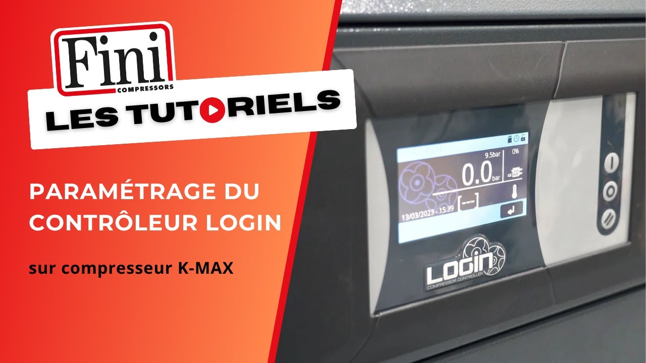 [TUTORIEL] Compresseur K-MAX : paramétrage du contrôleur LOGIN | FINI France
