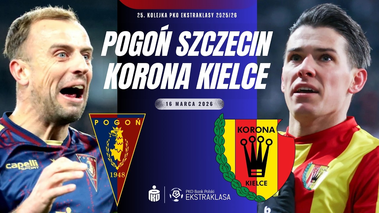 POGOŃ SZCZECIN 2-1 KORONA KIELCE | 25. KOLEJKA EKSTRAKLASY 2025/26 | RELACJA NA ŻYWO KOMENTARZ LIVE