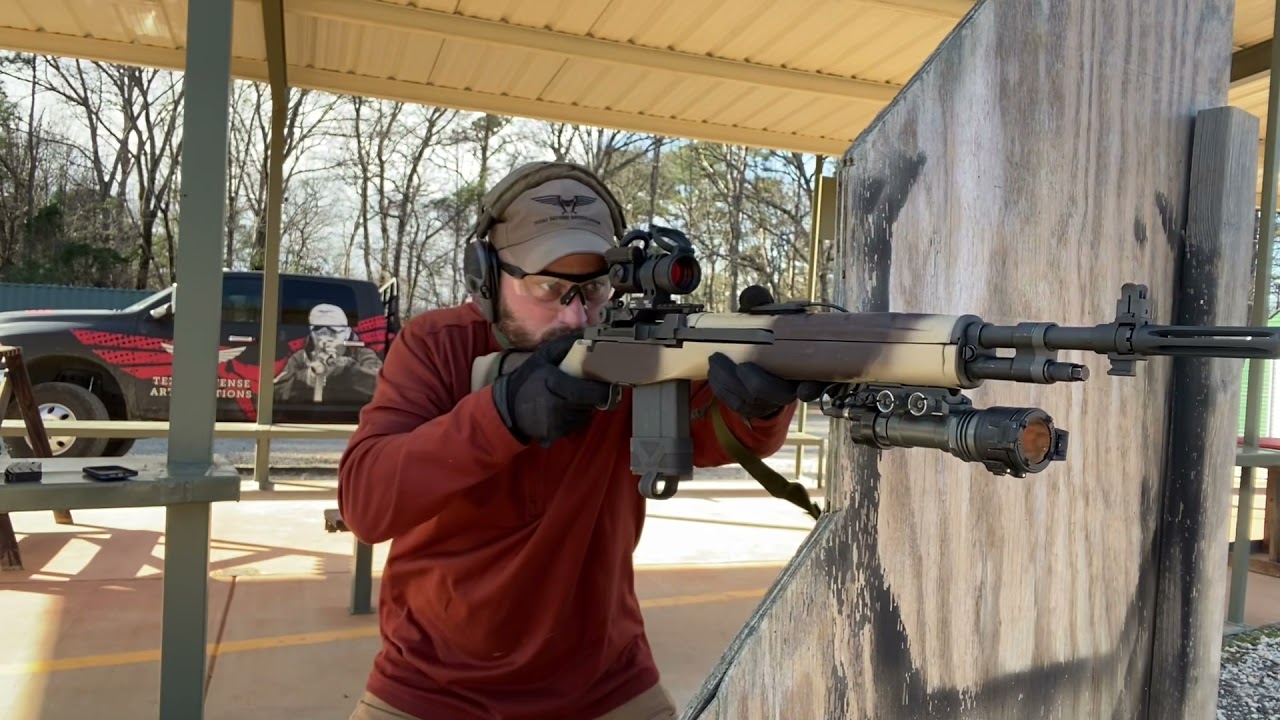 Running drills with the Shughart M14/M1a