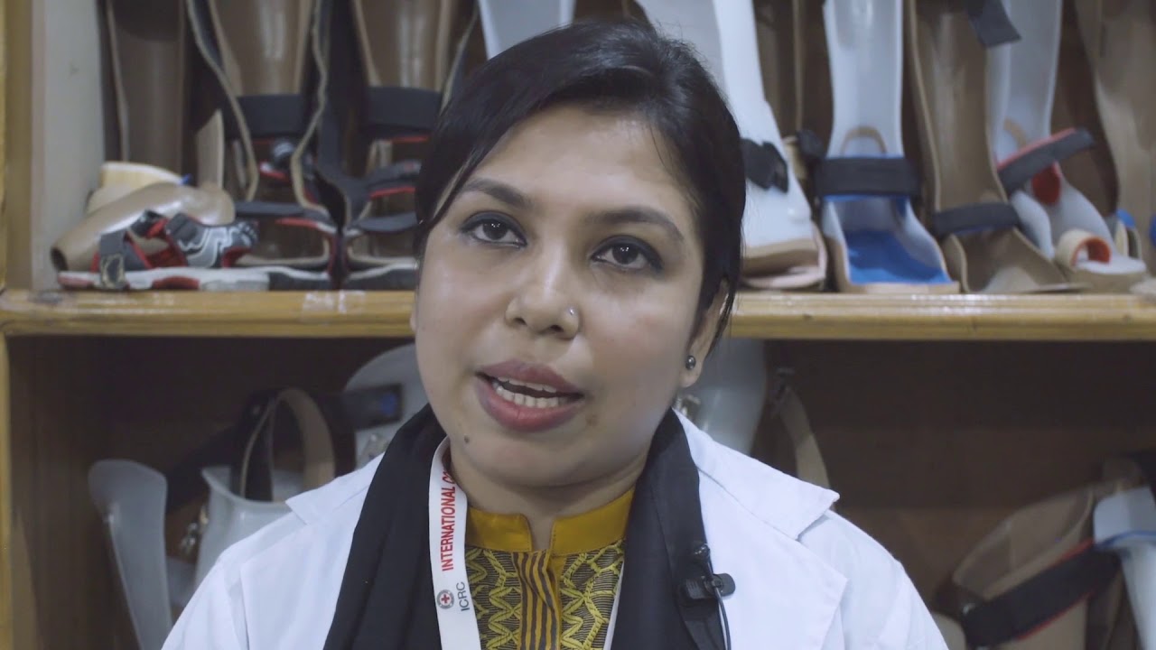 Transtibial prosthetic fitting