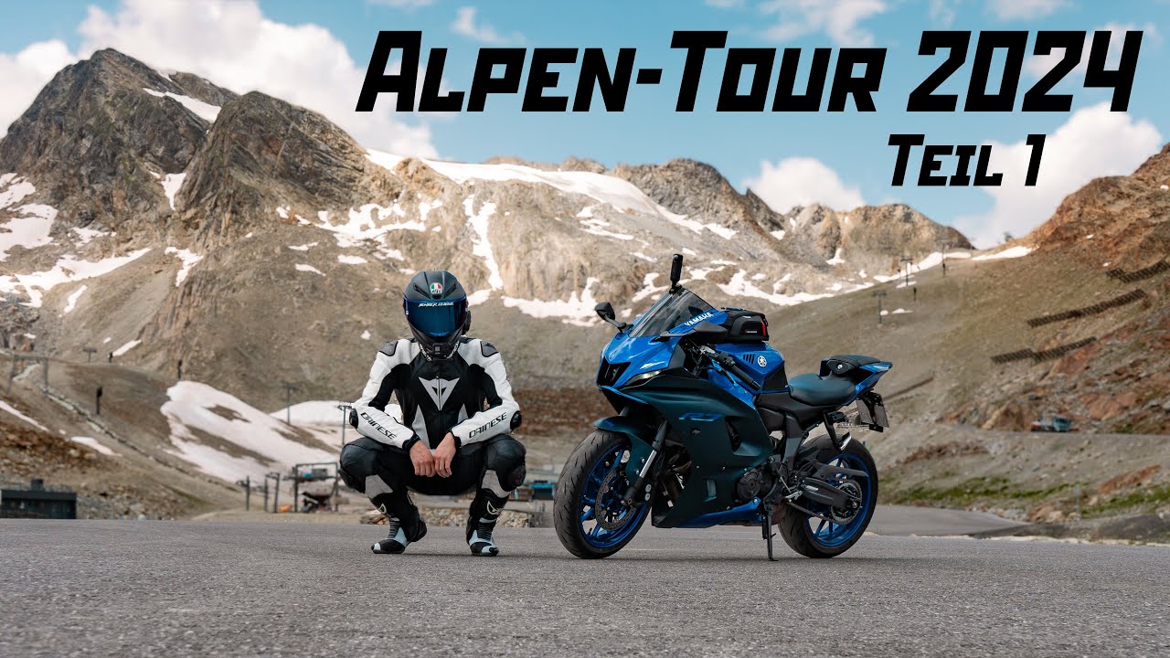 Ich fahre mit meiner R7 in die ALPEN | Yamablue Alpen-Tour 2024 #1 