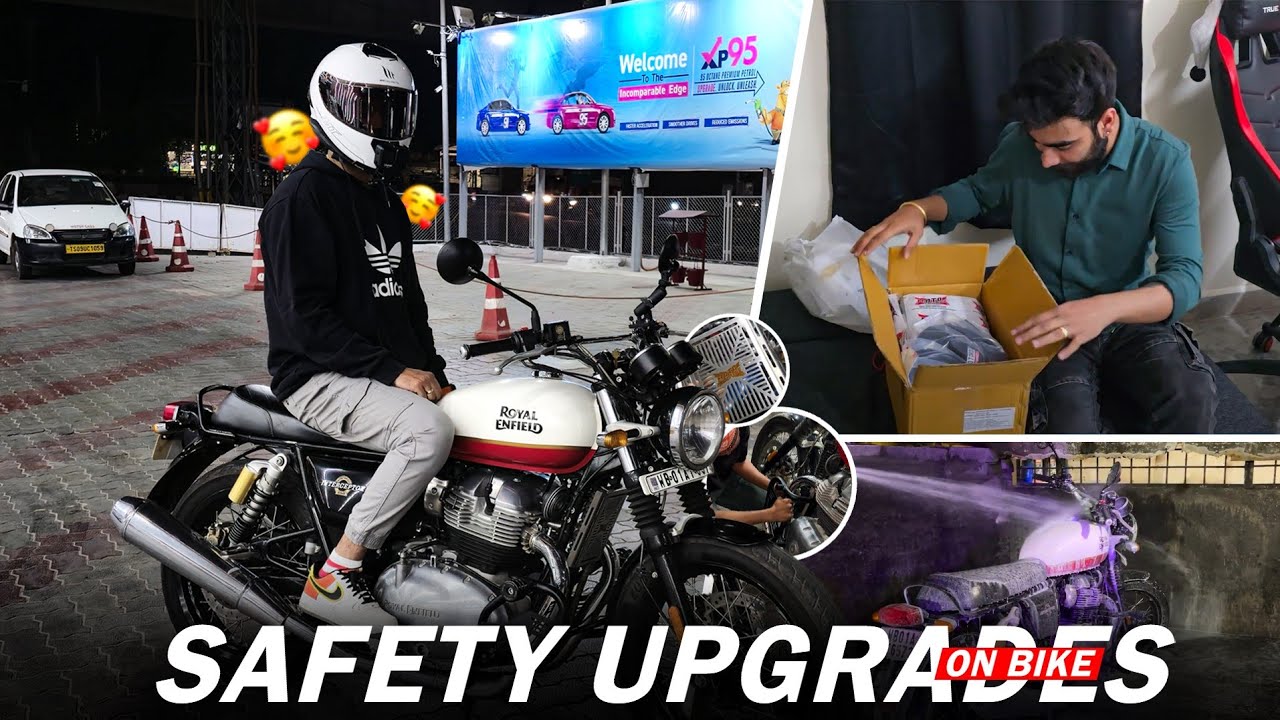SAFETY UPGRADES IN INTERCEPTOR 650 | Eupho Vlogs