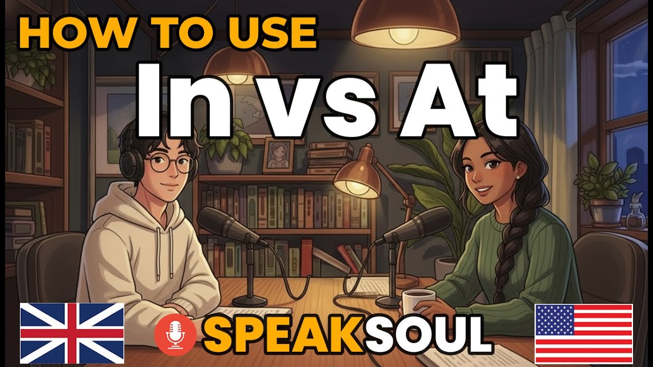 How to Use “IN” vs “AT” in English | Easy Conversation Practice