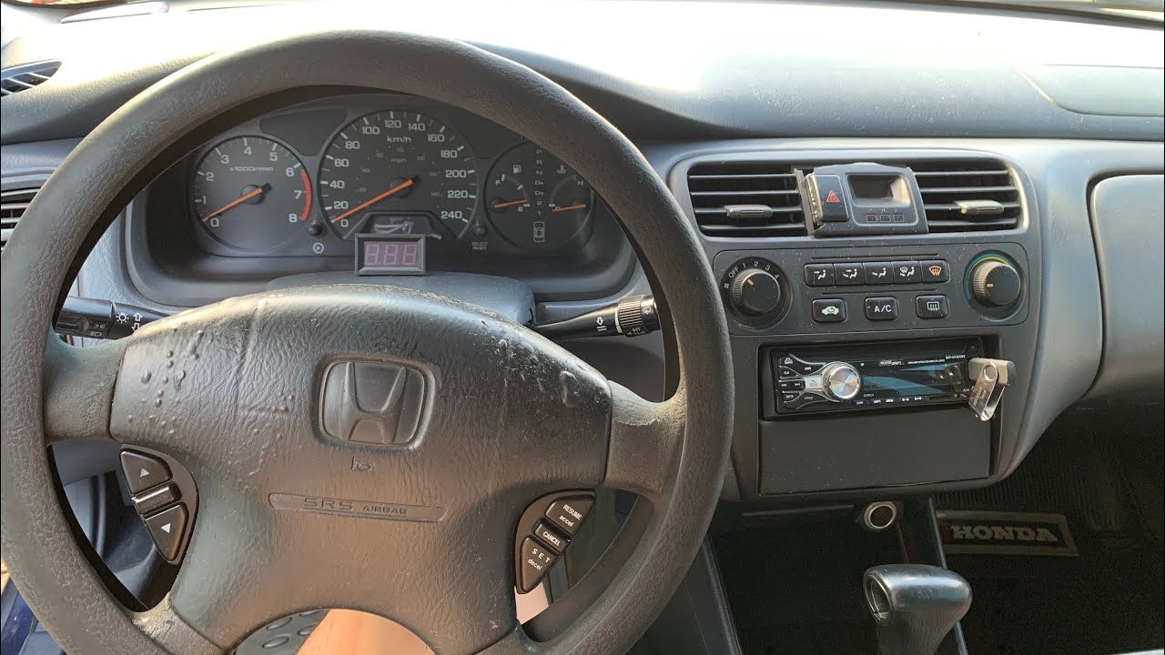 Luz SRS en el tablero de honda Accord (98 a 2002) COMO PUEDES BORRAR LA LUZ DEL TABLERO