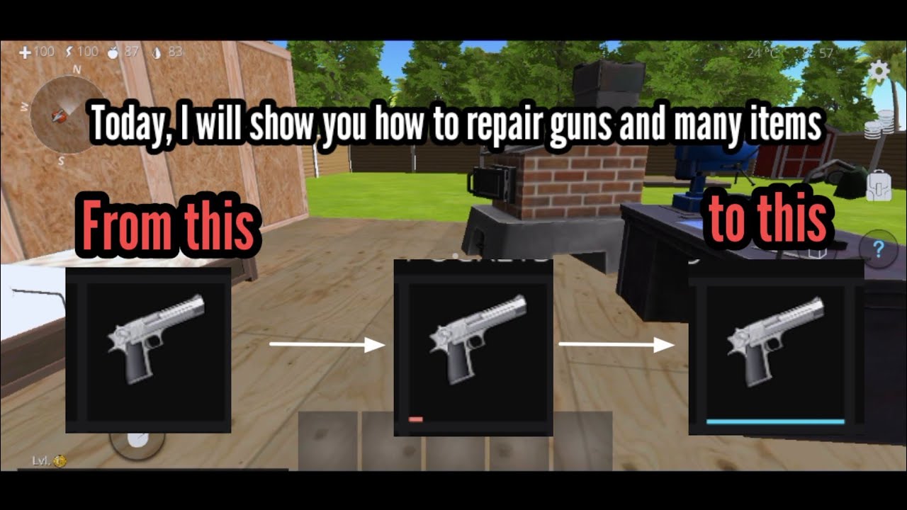 How to repair guns and other items |Ocean is Home 2