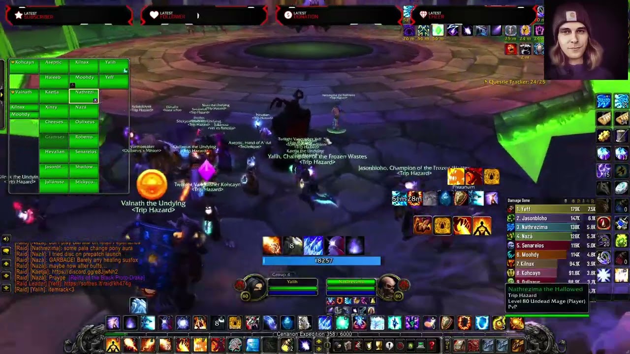 WOTLK CLASSIC - Naxx 25 TRIP HAZARD GUILD RUN - FIRE MAGE POV