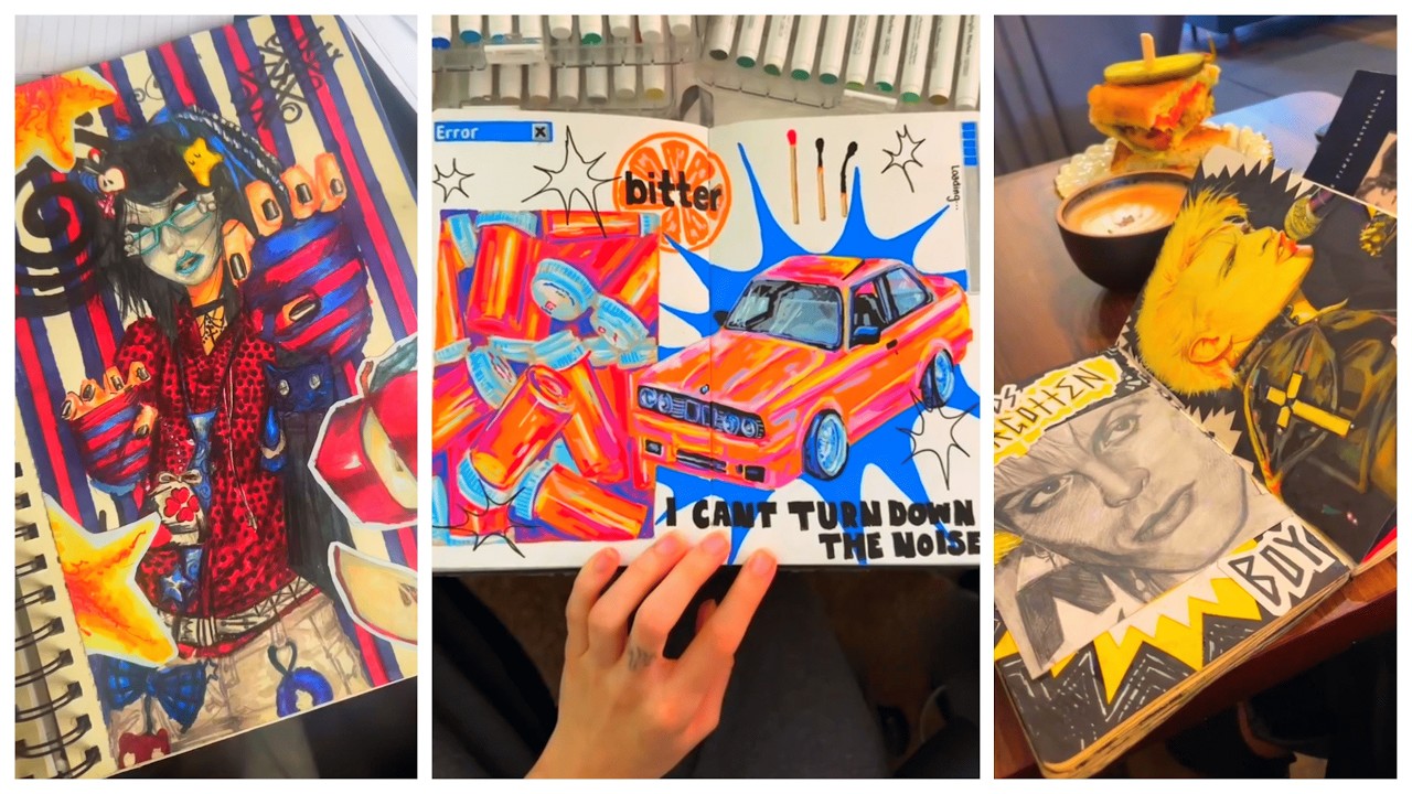 ART SKETCHBOOK 📖🎨 TIKTOK compilation #107