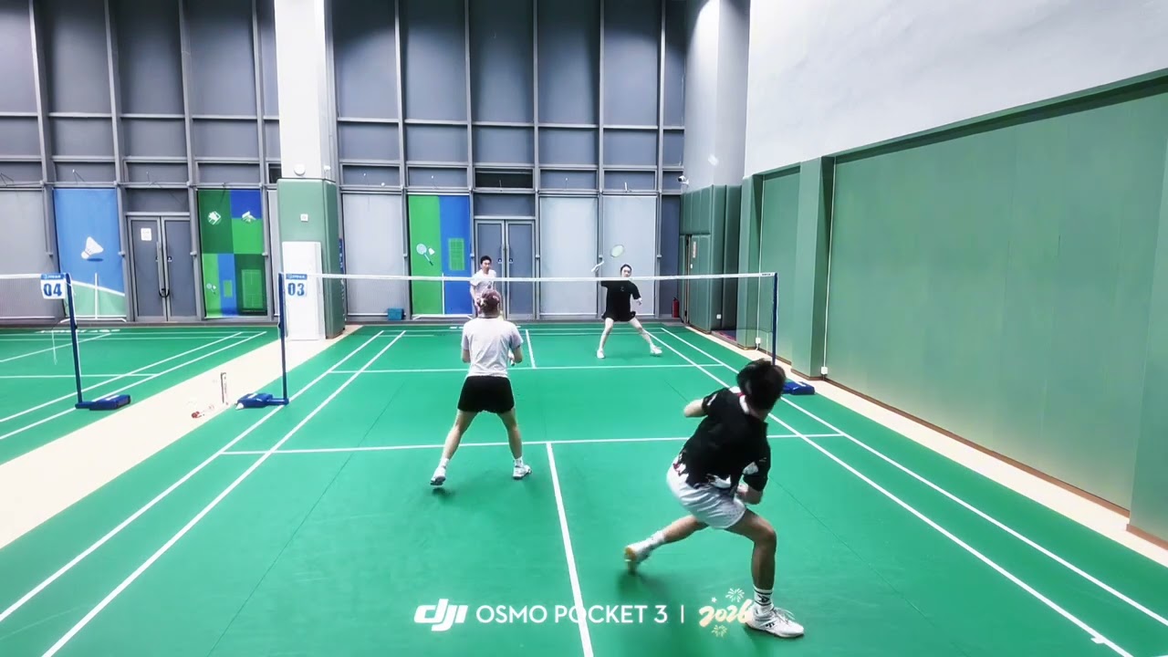Mixed double game #badminton #mixdouble #YuanLu #JMGPRO