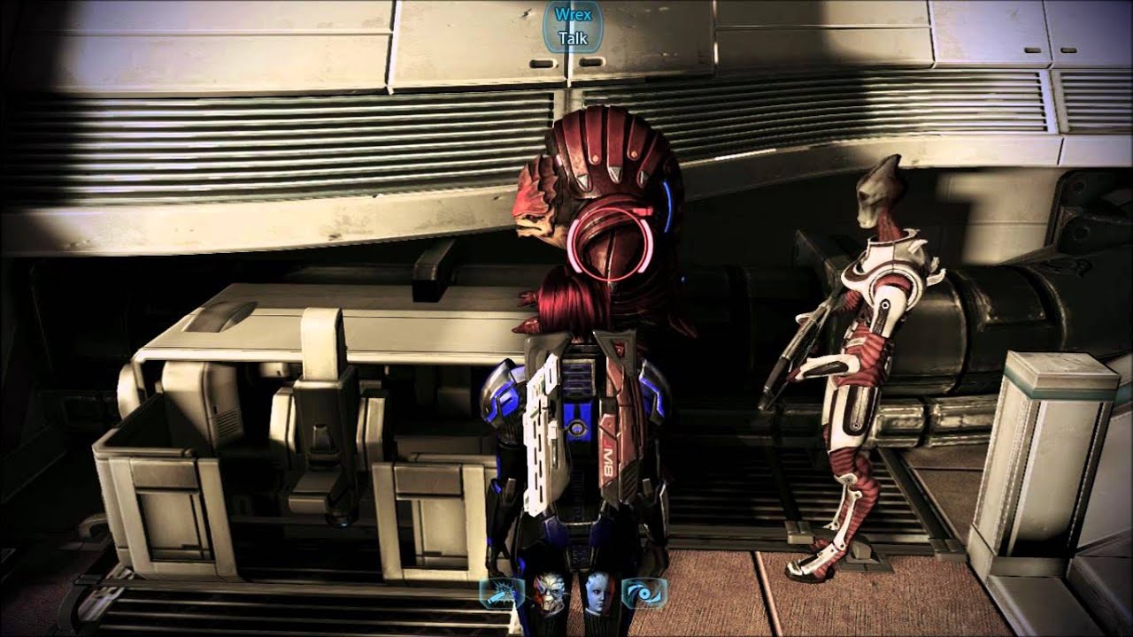 Mass Effect 3 - Shepard, Wrex, Liara, Garrus, Mordin and Kirrahe On Sur'Kesh