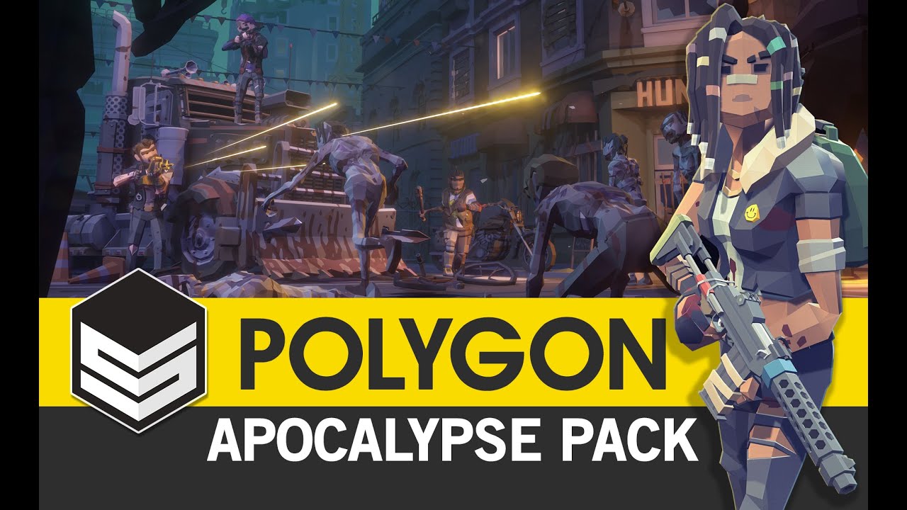 Polygon Apocalypse Pack - (Trailer) 3D Low Poly Art for Games by 