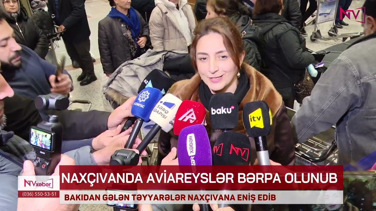 NAXÇIVANDA AVİAREYSLƏR BƏRPA OLUNUB