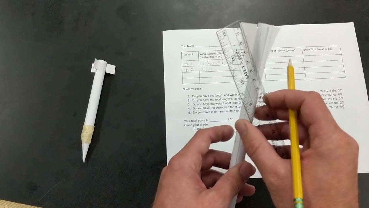 Measuring length and width in cm
